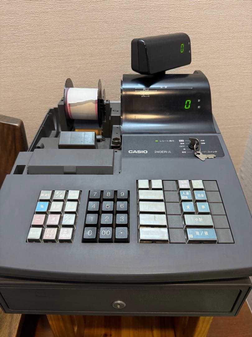 カシオ CASIO 240ER-A レジスター 店舗 ロールペーパー付！