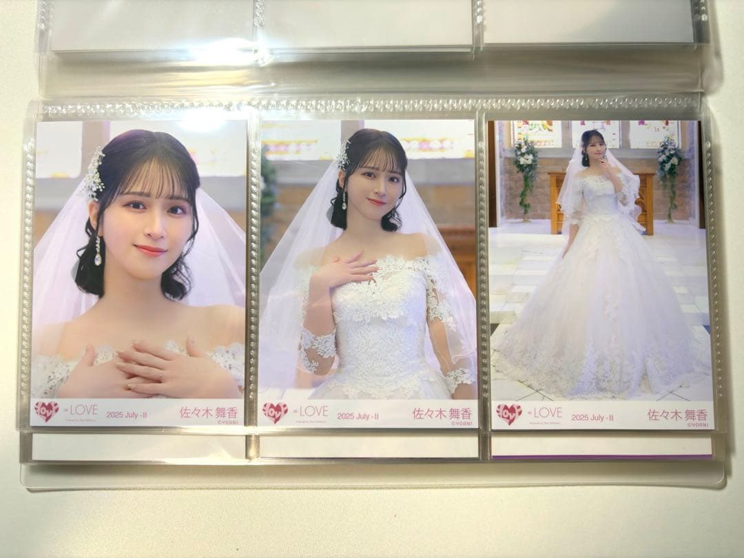 S*a様 ＝LOVE 佐々木舞香 生写真 恋人以上、好き未満 コンプ ウェディン