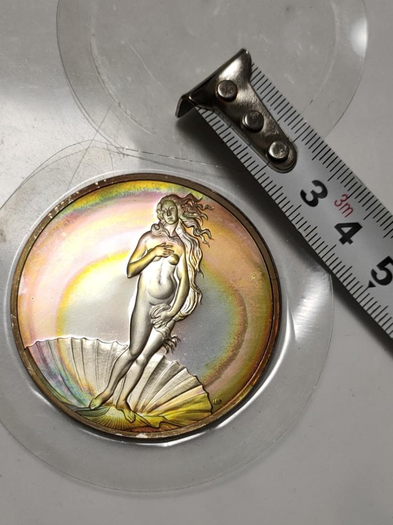Franklin Mint フランスの 銀貨 Venus Botticelli Amazon.com: HUNTINGTON GRAPHICS Birth of Venus by Sandro