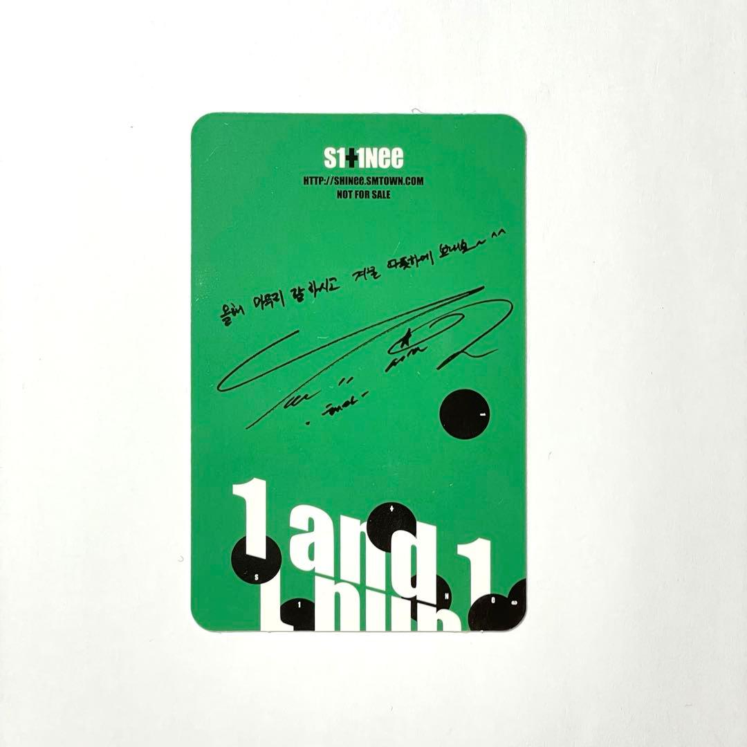即購入◯】SHINee 1and1 1 and 1 CD トレカ付き テミン - メルカリ