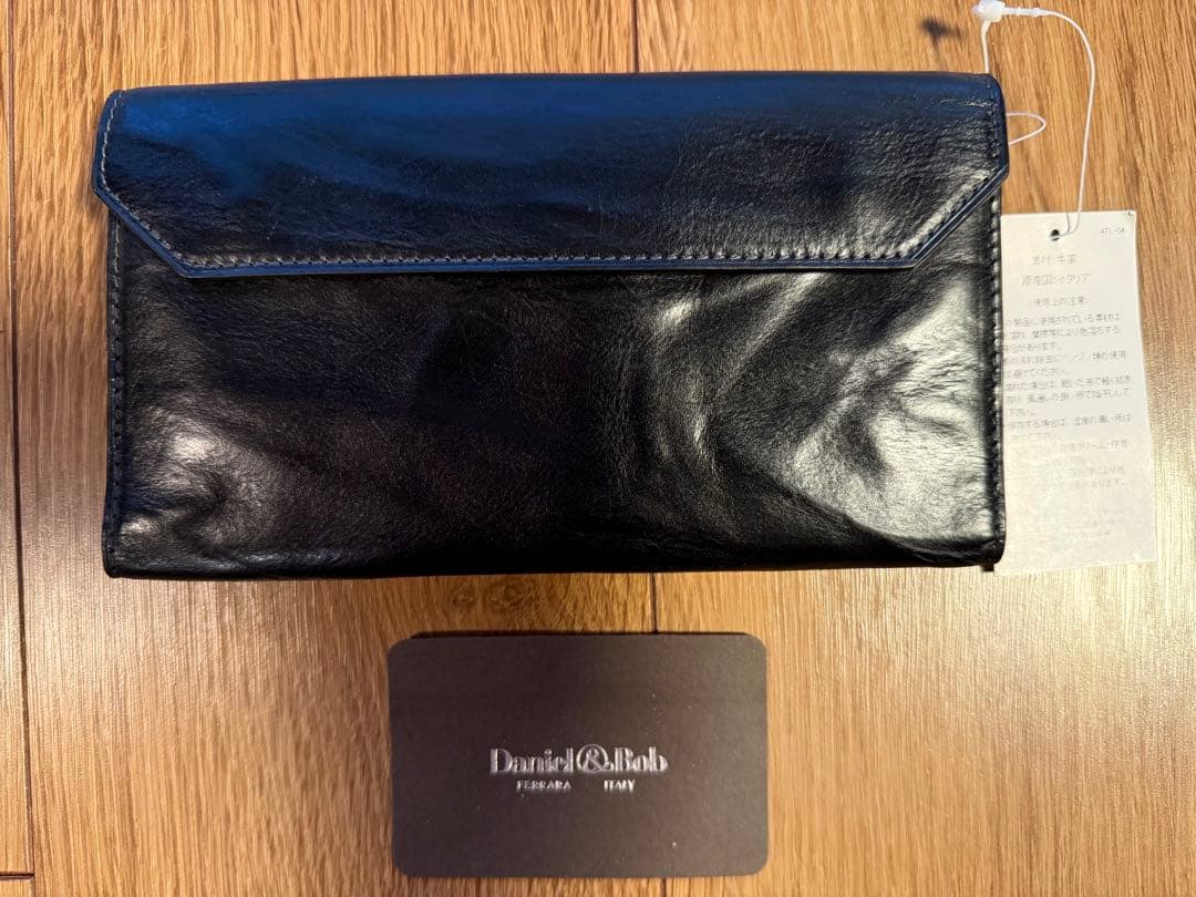 値下げ　未使用　Daniel&Bob 黒 レザー 長財布