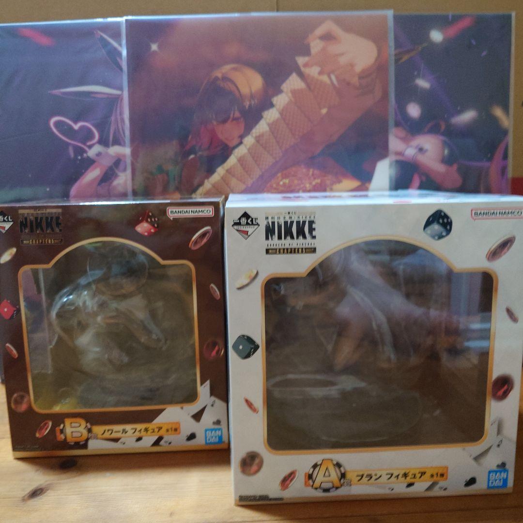 一番くじ　勝利の女神NIKKE ブラン　ノワールフィギュア 777部隊セット