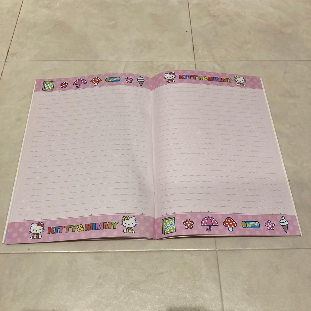レトロ《2002年 ハローキティ＆ミミィ ノート》Hello Kitty - メルカリ