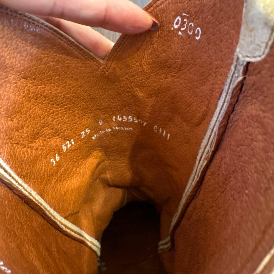 豆福さま検討中】バタフライモチーフ ウエスタンブーツ24センチ程度