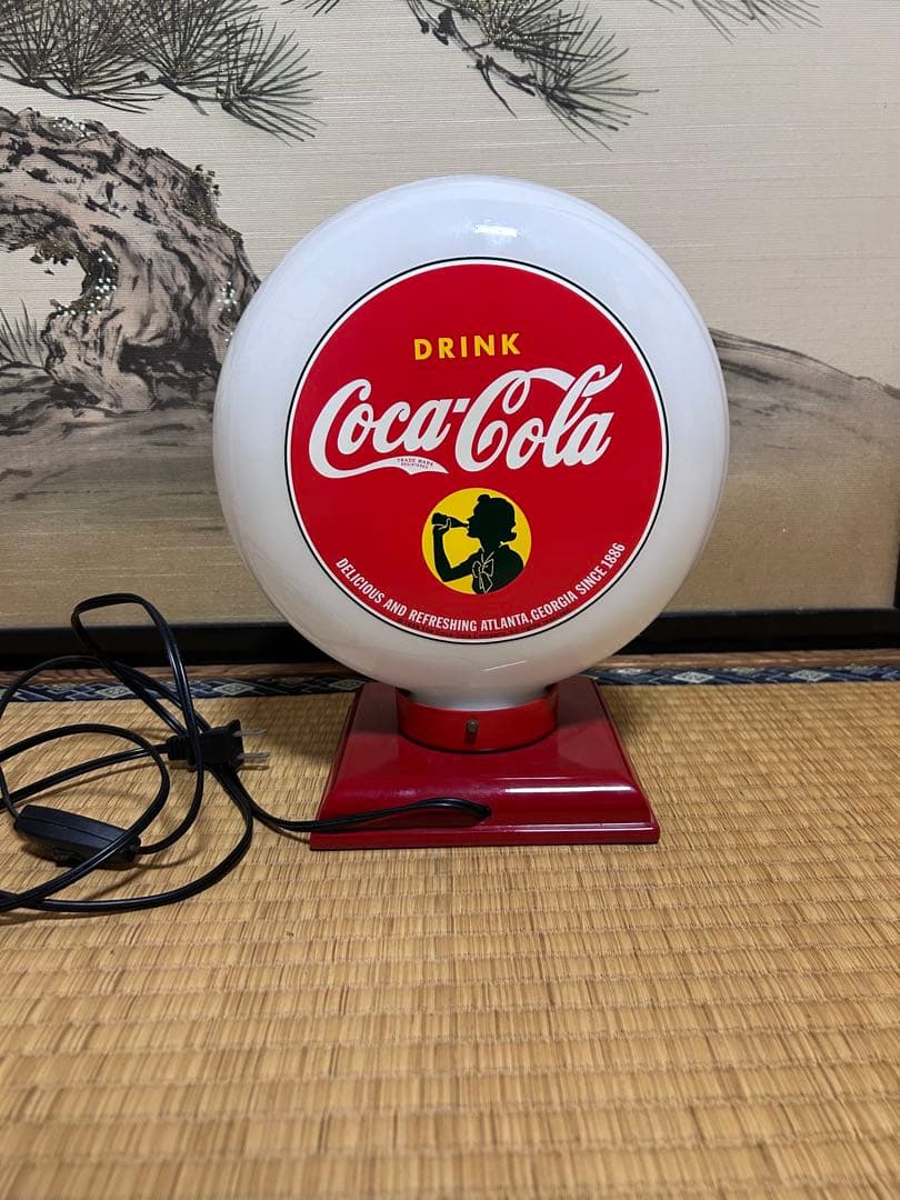 コカコーラ　コカ・コーラ　ライト　ランプ　ガソライト　スタンドランプ　スタンド