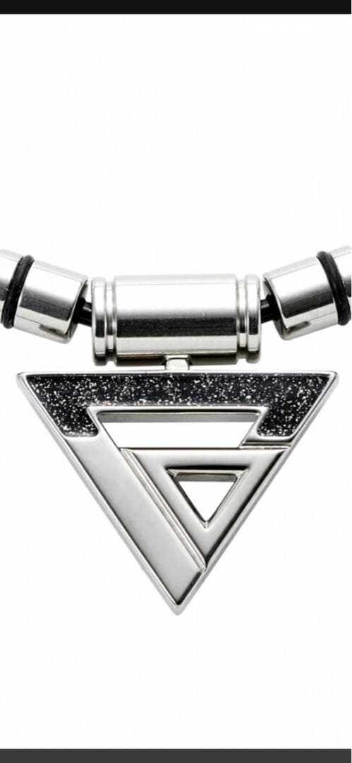 コラントッテ TAOネックレス シルバー×ブラックラメ トップのみ