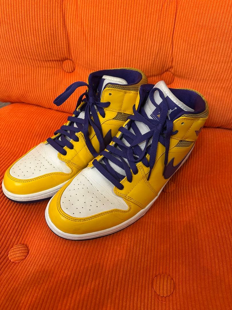 靴 Nike Air Jordan 1 Mid LAKERS \"Lakers\"