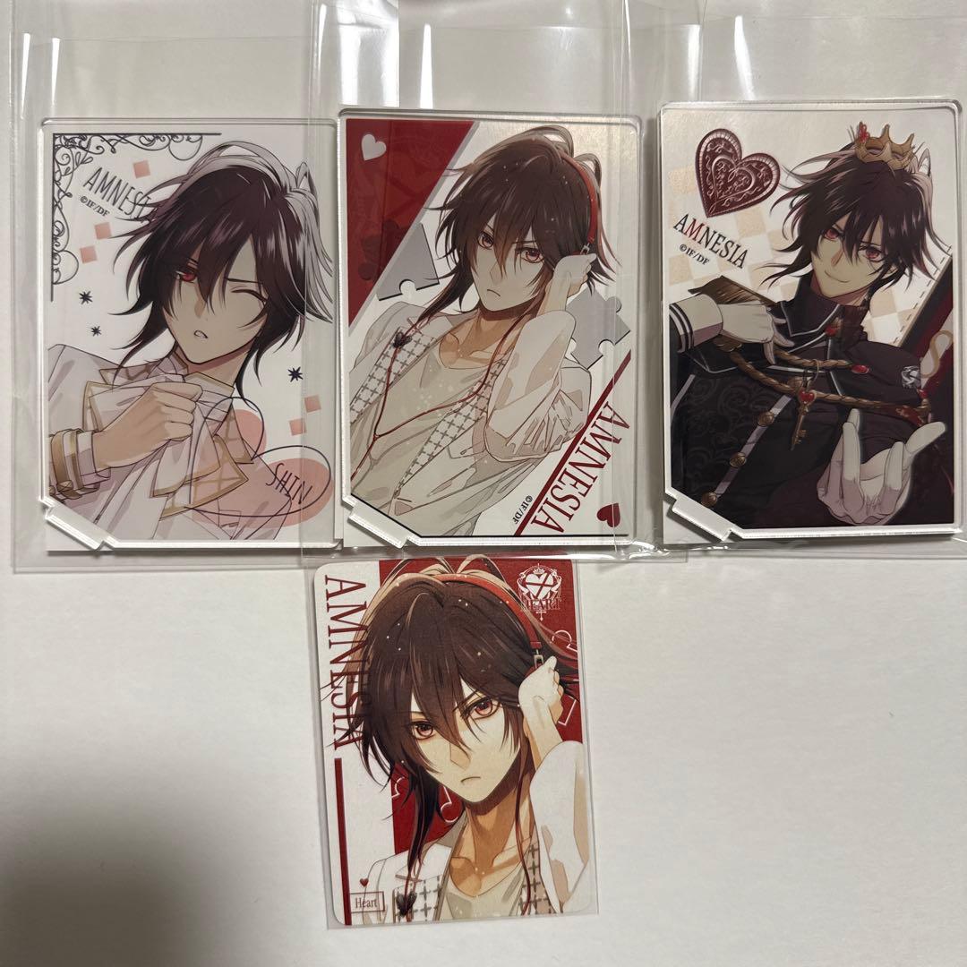 AMNESIA アムネシア バレンタイン アクスタ 3種　パールカード　シン AMNESIA アムネシア バレンタイン アクスタ 3種 パールカード シン