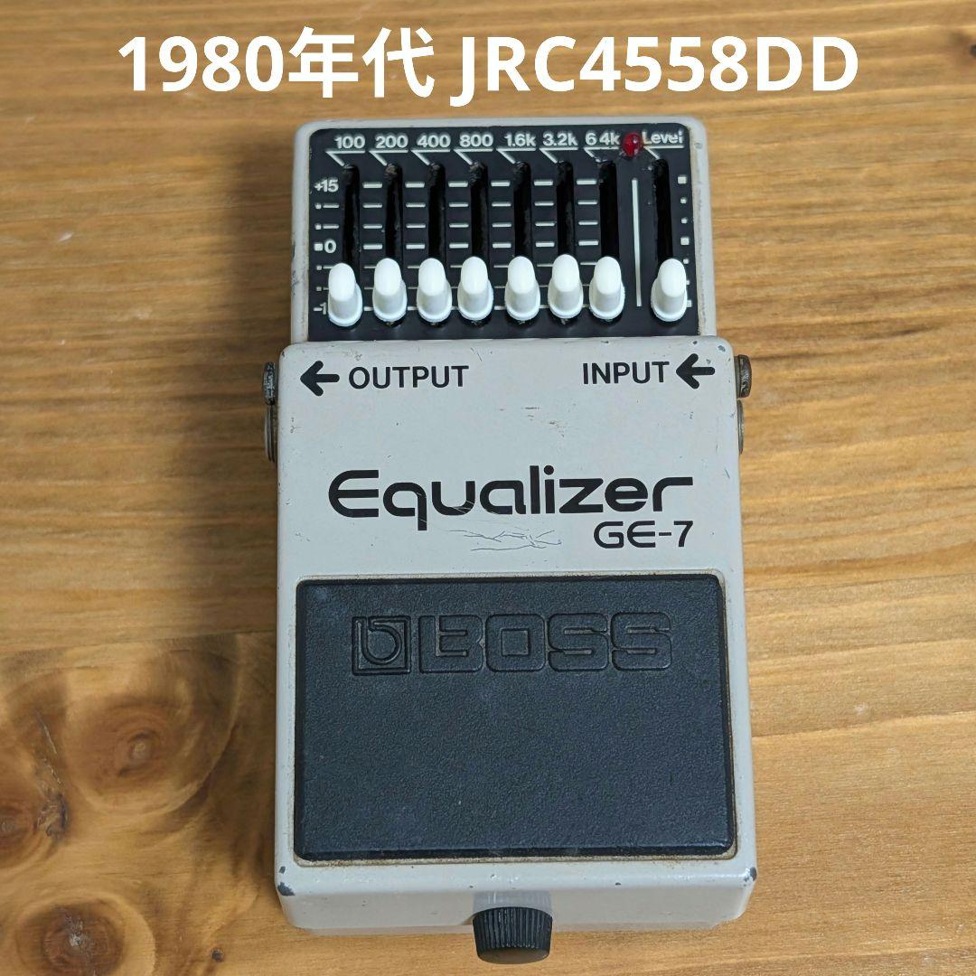 ​希少/JRC4558DD BOSS GE-7 最初期銀ネジ 日本製オリジナル