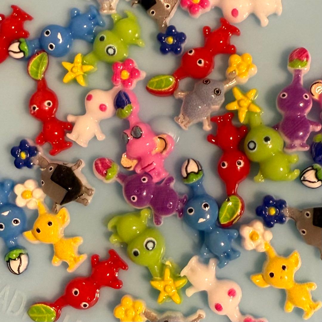 ピクミン ネイパ ネイルパーツ 約40個個入り - メルカリ