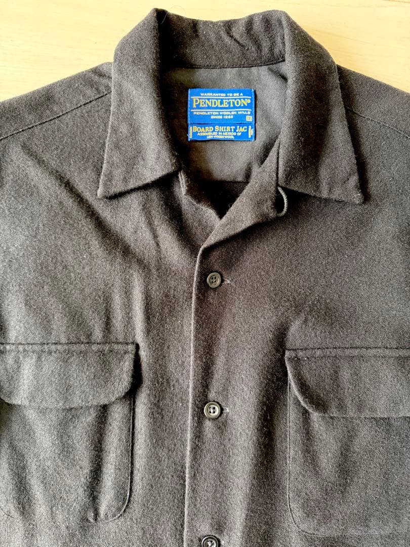 ぱ*た様 重*テ様 Peldelton ペンドルトン　ボードシャツ　黒　無地　U