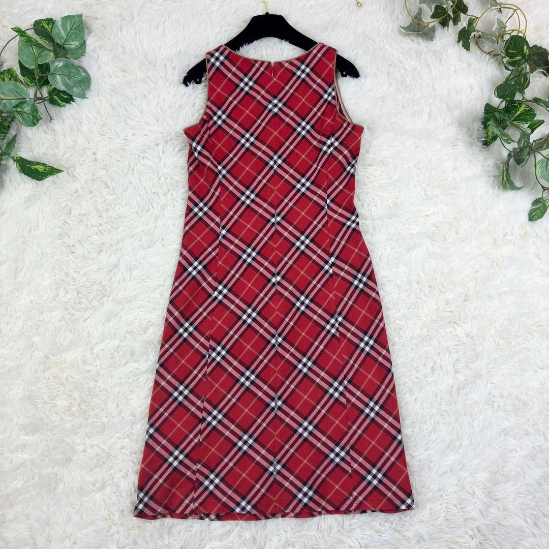 未使用級✨バーバリーブルーレーベル ハイネック チェック