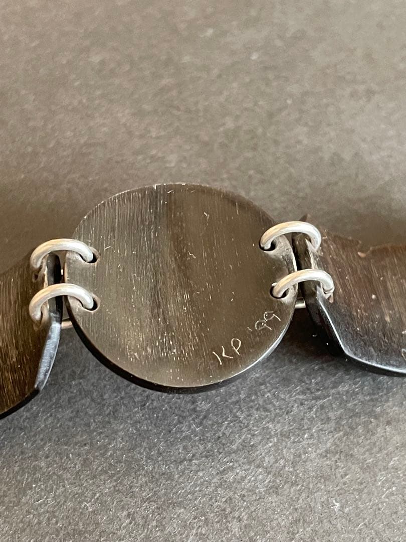 ヴィンテージ ラコタ族 バッファローホーン ブレスレット ターコイズ