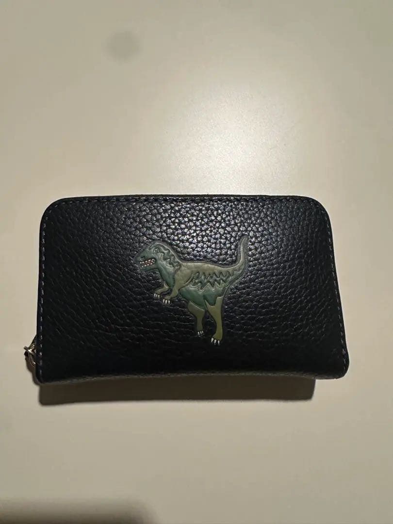 COACH 黒 レザー ケース 恐竜刺繍　本日最終価格⭐︎＾＾