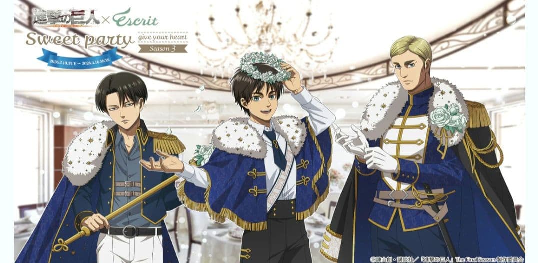 匿名発送／進撃の巨人エスクリコラボ 缶バッジ リヴァイ - メルカリ