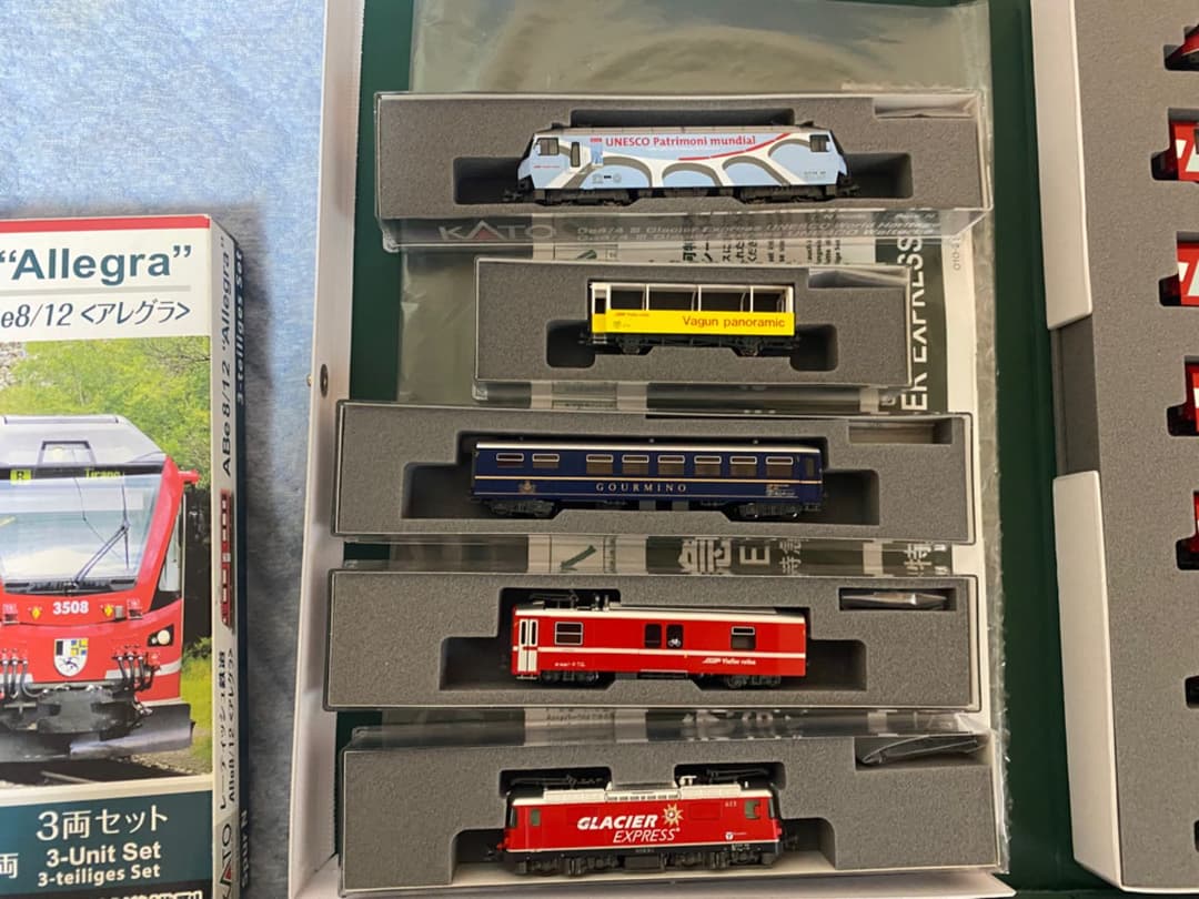 小売業者 KATO 氷河特急、レーティッシュ鉄道セット