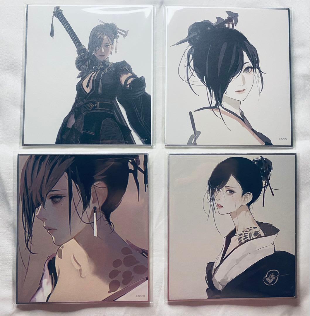 ニーア リィンカネ 15周年 消セナイ記録 展覧会 アケハ ミニ色紙 4点