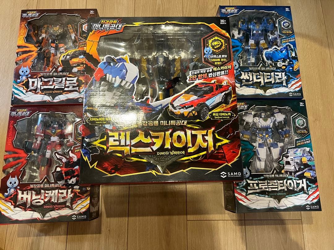 韓国トイ】ミニフォース ダイノイド レックスカイザーD6 セット - メルカリ