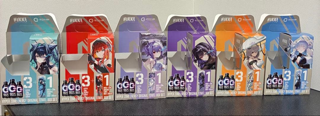 G*Z様 ZONE 勝利の女神 NIKKE オリジナルタオル限定パック6種類コン
