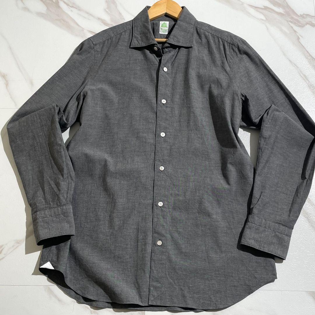 美品☆フィナモレ　長袖シャツ　コットン　SIAP SRL　イタリア製　手洗い可