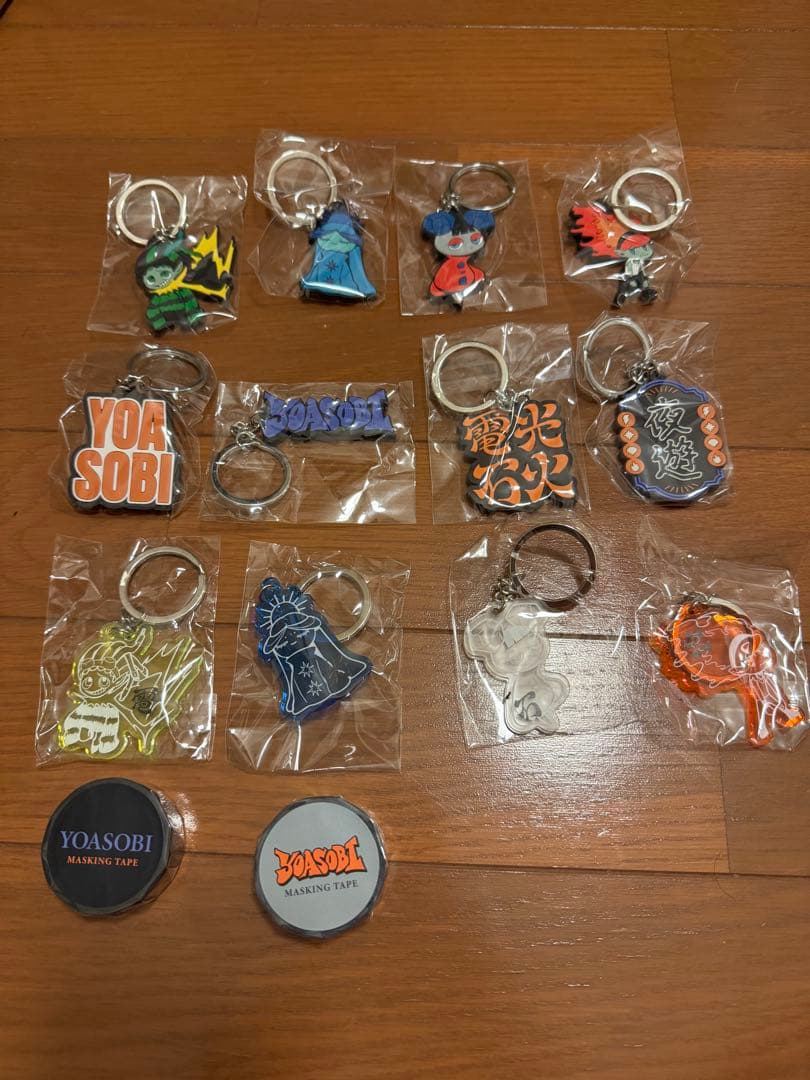 【新品】YOASOBI 電光石火ガチャコンプリートセット お知らせ② #YOASOBI電光石火ツアー グッズができました！普段使いして