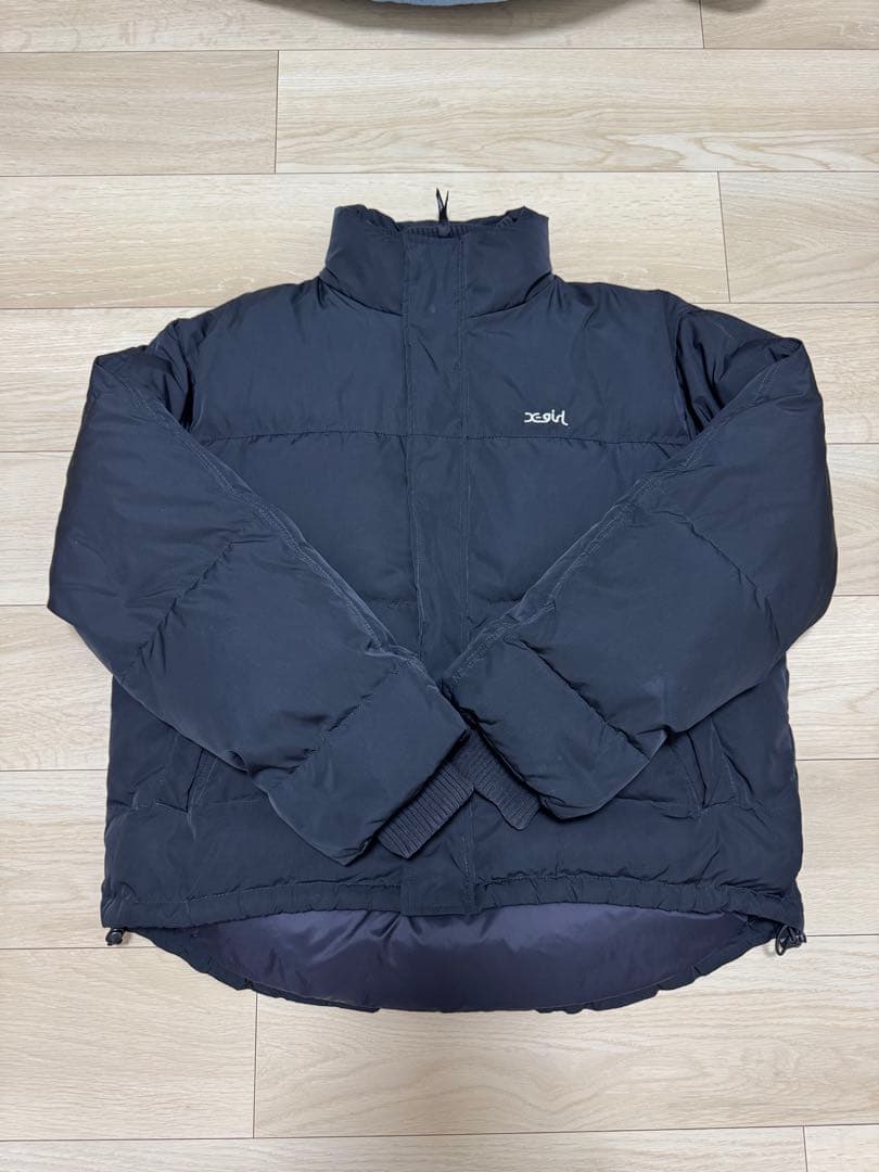 【値下げ】クリーニング済み　x-girl ダウンジャケット 黒