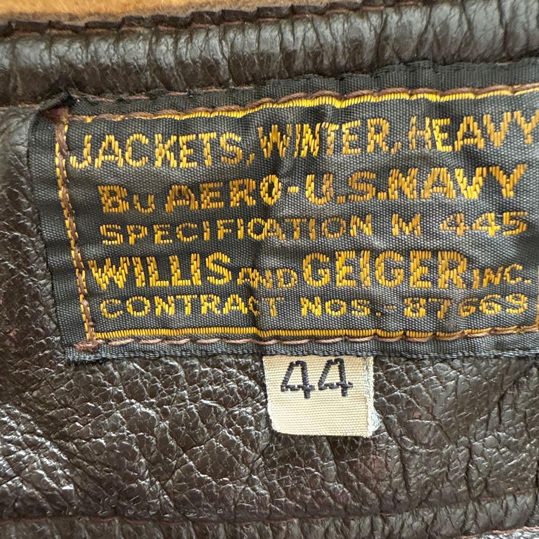 再評価3倍以上価値‼️お宝‼️フライトジャケット米国海軍仕様M445皮の