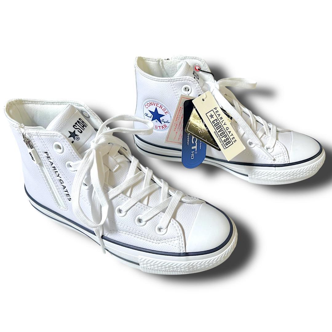 23.5cm パーリーゲイツ×コンバース 希少コラボ ゴルフシューズ スニーカー