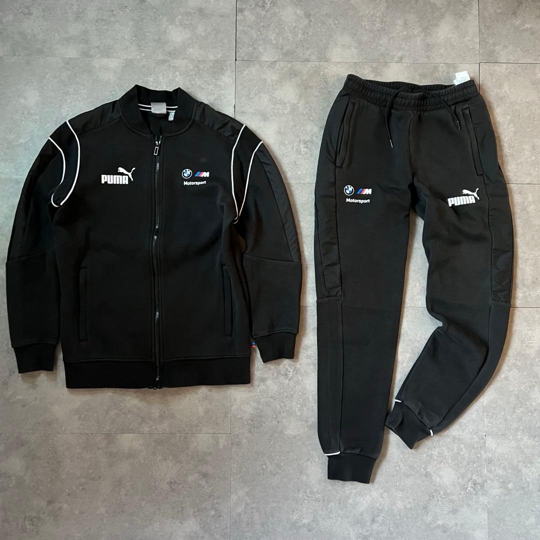 【大人気‼️】PUMA× ジャージ セットアップ　黒 PUMA（プーマ） ジャージ メンズ 上下 ブランド セットアップ PUMA