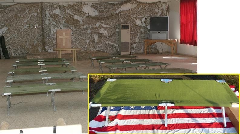 米軍実物 GIコット フォールディングコット 折り畳みベッド 野戦ベッド　40