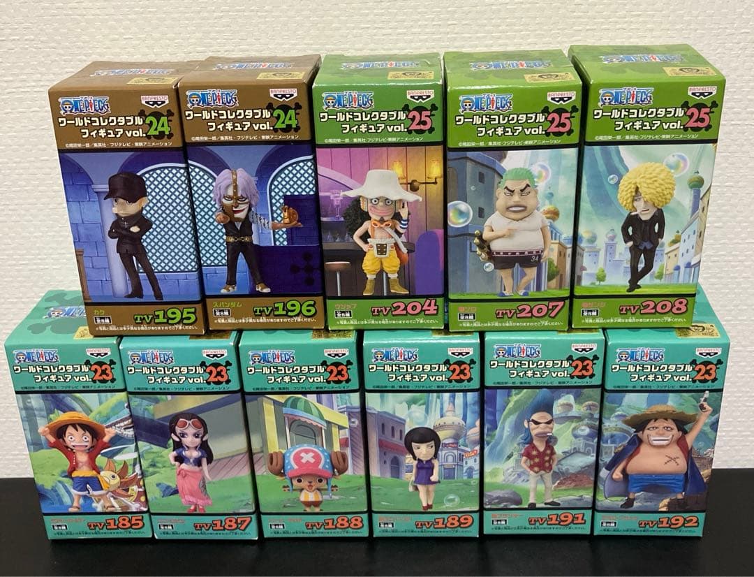 ワンピースワールドコレクタブルフィギュア　vol.23.24.25