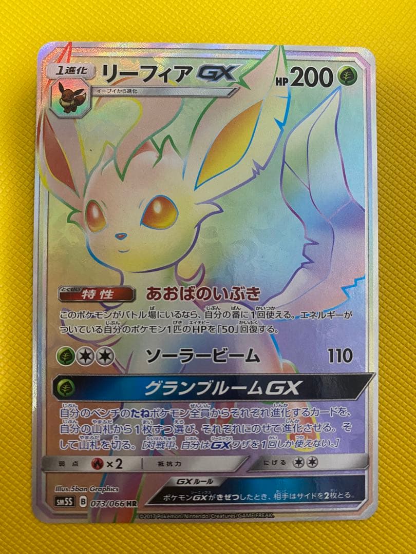 ポケモンカードゲーム　リーフィアGX HR