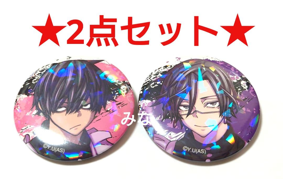 桃源暗鬼 ホログラム缶バッジ メイド 桃角桜介 桃華月詠 - メルカリ