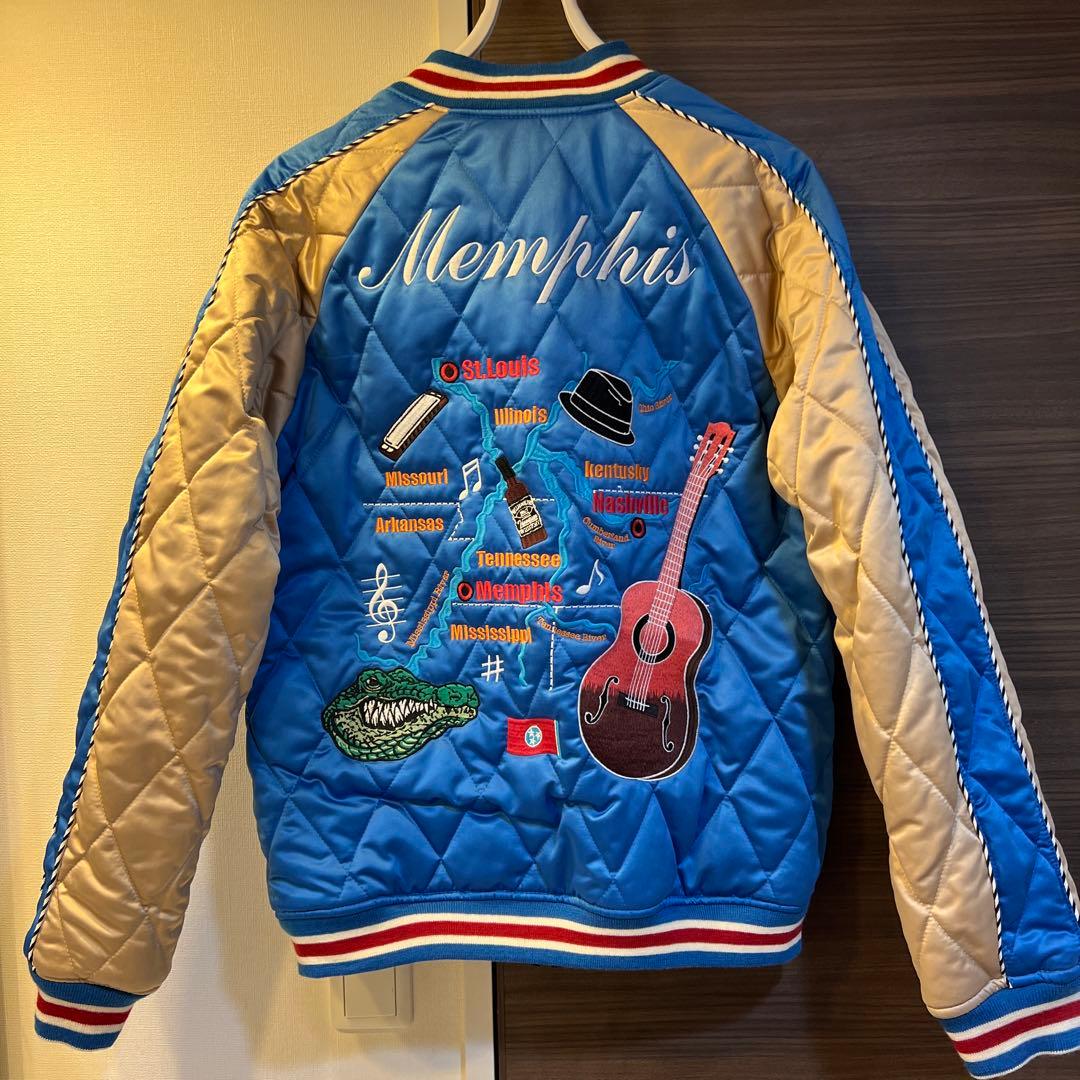 BILLVAN】ビルバン 別珍ベロアスカジャン リバーシブル 総刺繍 (40