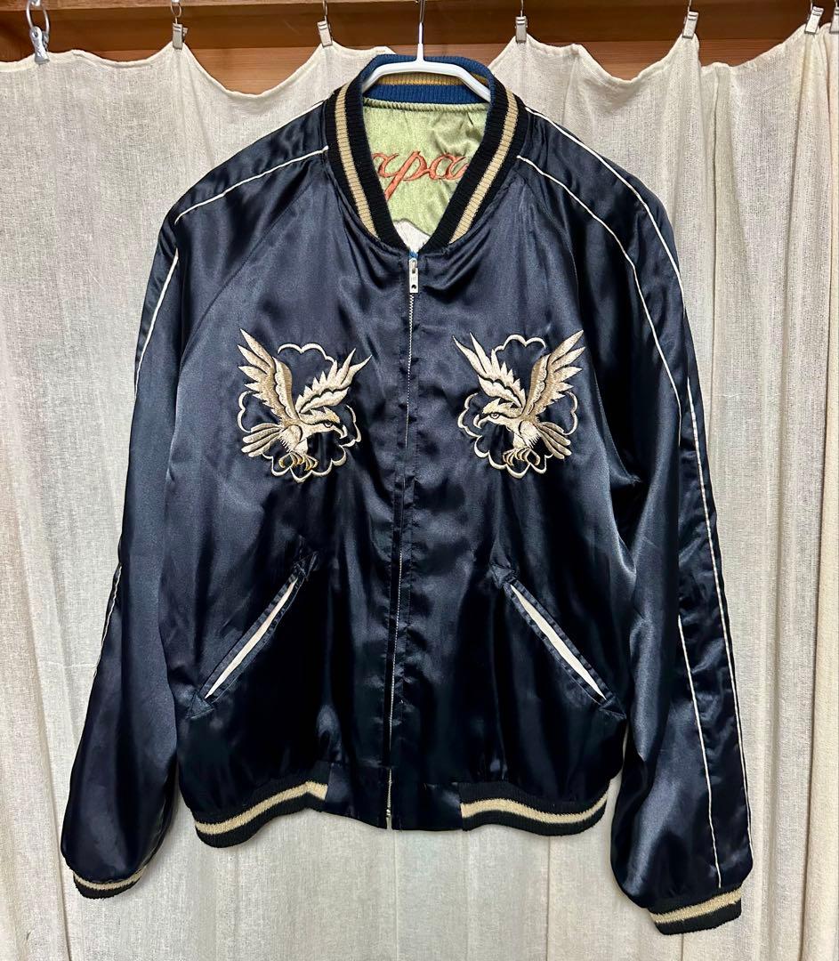 テーラー東洋 スカジャン　龍✖️鹿　ブラック　グリーン