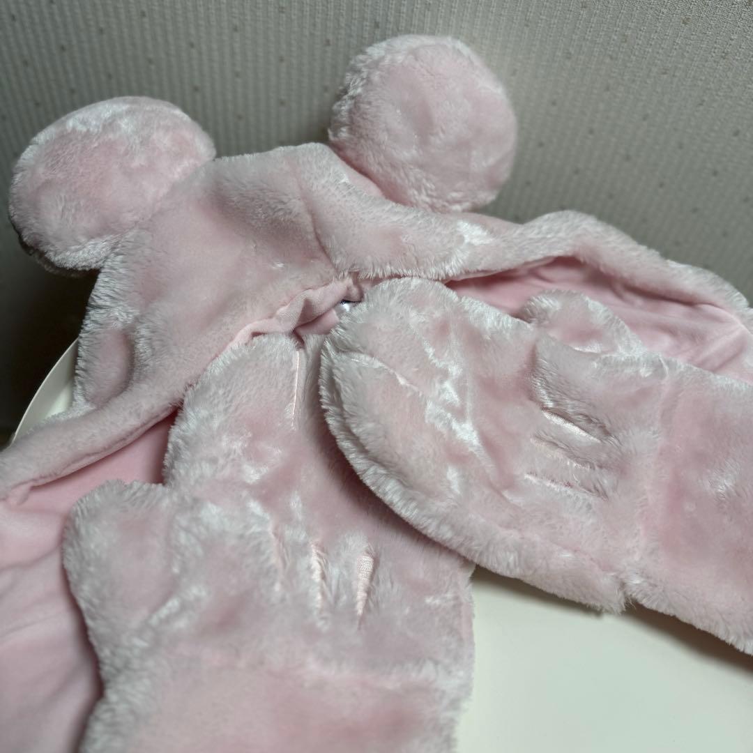 ディズニー ミッキー マフラー ピンク ファンキャップ - メルカリ