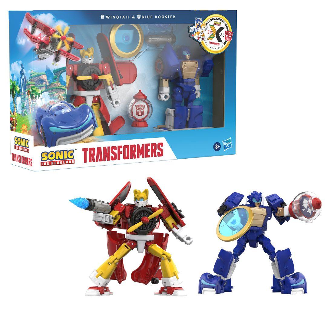 トランスフォーマー x ソニックコラボ ウイングテイル & ブルー ブースター TF Collaborative Sonic the Hedgehog x Transformers Wingtail and