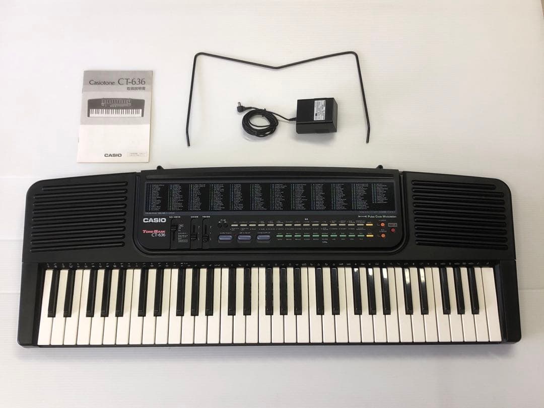 カシオトーン CT-636 付属品 ACアダプター 譜面立て 取扱説明書 - メルカリ