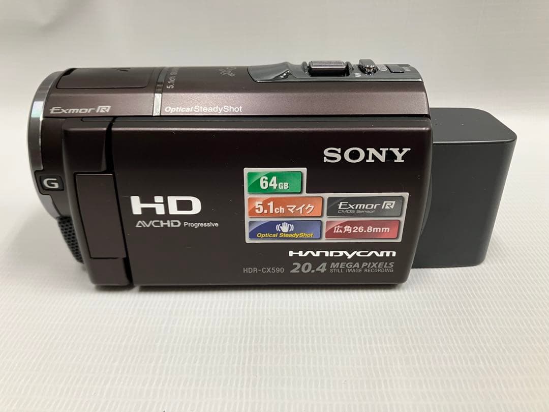 SONY HDR-CX590 デジタルビデオカメラ バッテリー・充電器・収納袋付