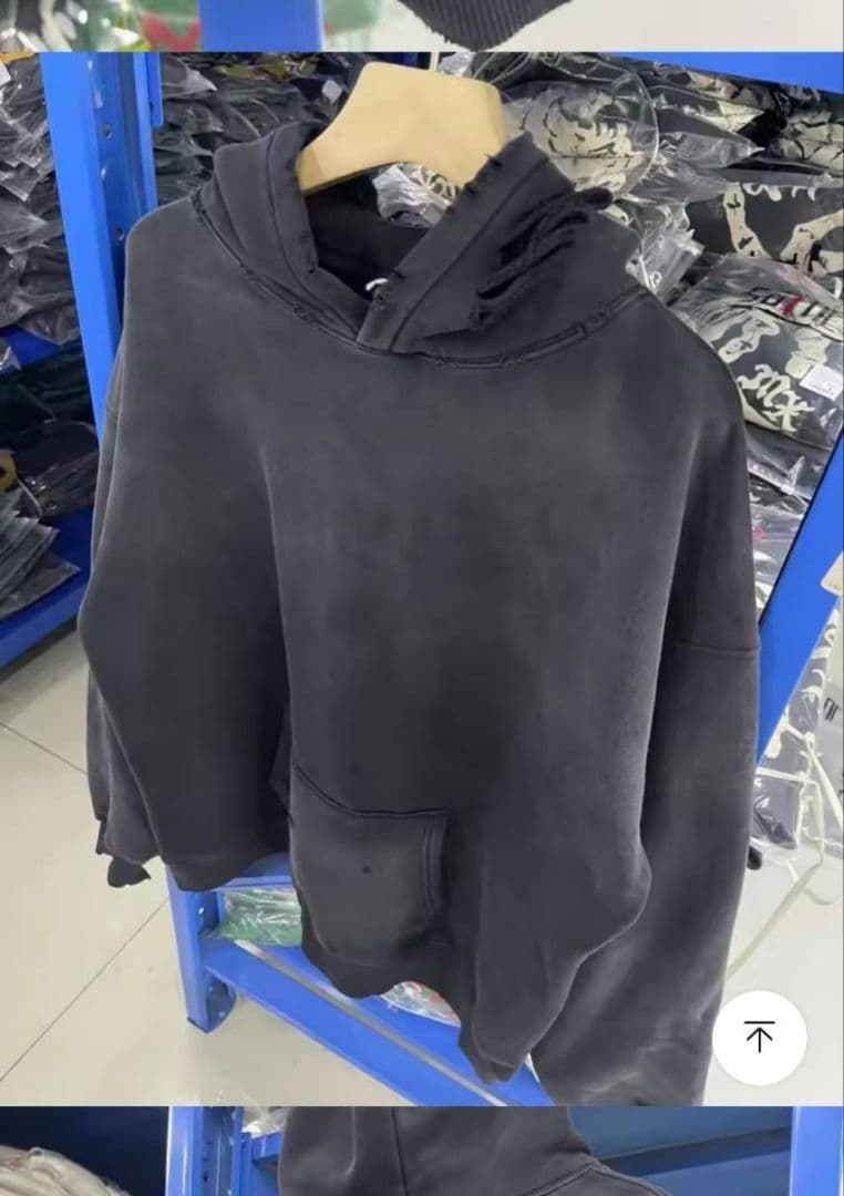 SAINT ××××××ブラック フードパーカー