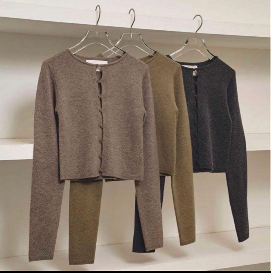 【TODAYFUL】Cashmere Compact Cardigan モカ