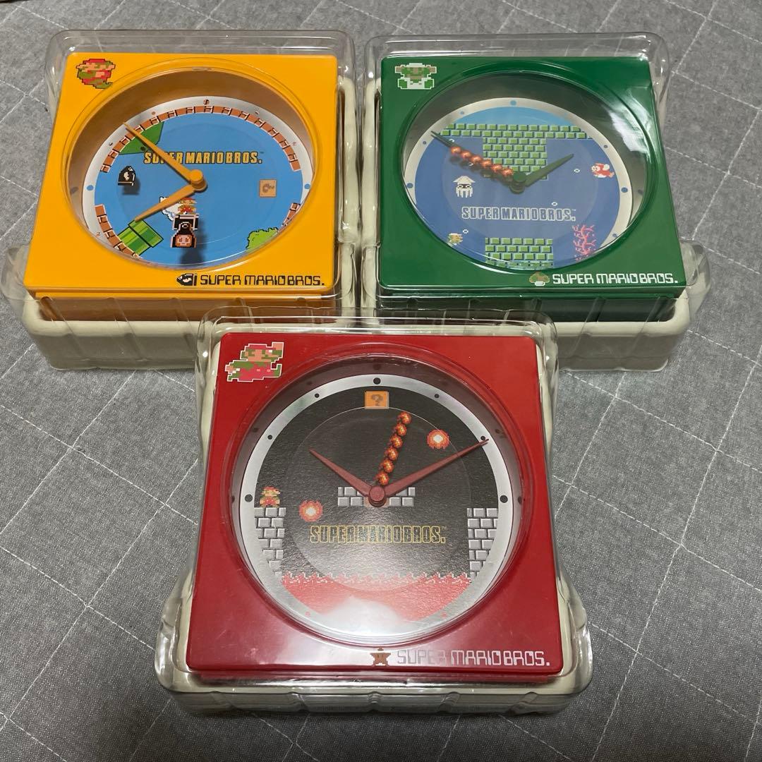 【新品未使用】スーパーマリオ卓上クロック 全3種 コンプリート非売品希少 スーパーマリオ危機一発｜黒ひげ危機一発｜限定品や新作も。おもちゃ