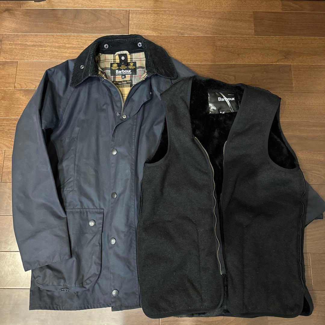n*y様 大特価 Barbour BEAUFORT SL ネイビー英国製 38