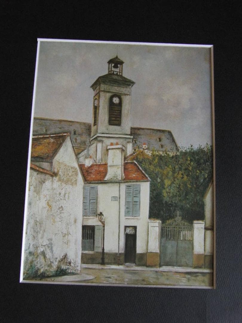 大森運夫日本画 船の絵 木製フレーム 約40cm x 30cm