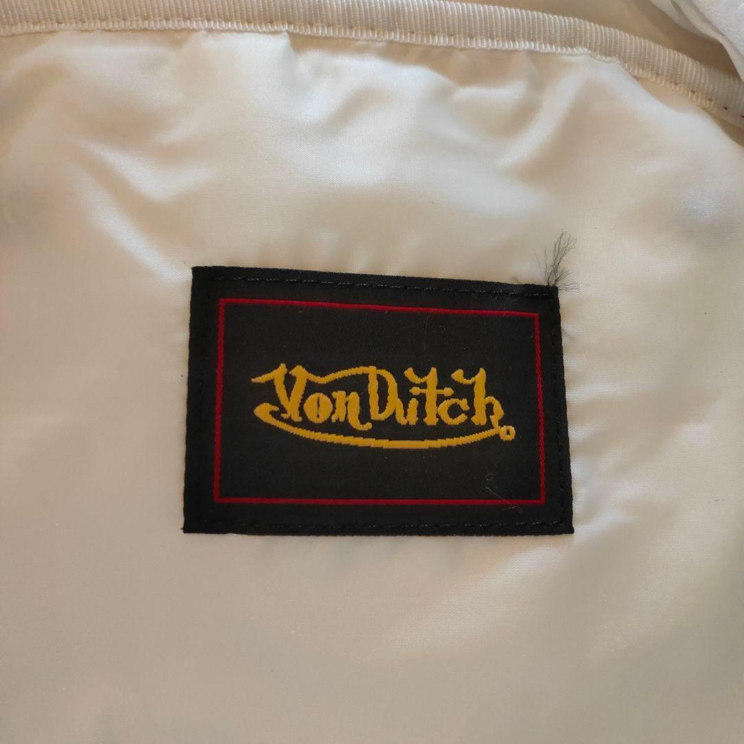 Von Dutch ボンダッチ ボストンバッグ ホワイト ハンドバッグ かばん