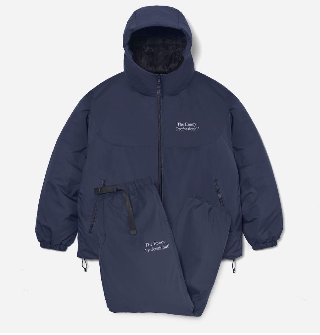 ENNOY PADDED NYLON SET UP ネイビー