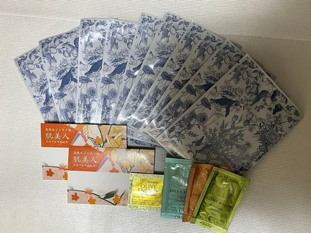 【新品】花瑞肌ist BIOハリリフトパック10枚高級あぶらとり紙，sample