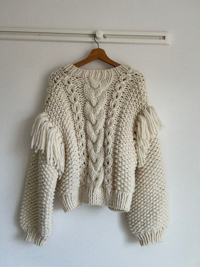 美品】searoomlynn Hand made Wool Vネックカーデ - メルカリ