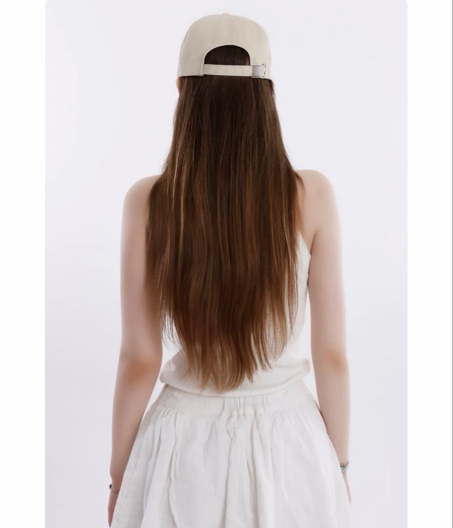 完売！！小顔 unsually キャップ ライトベージュ - メルカリ