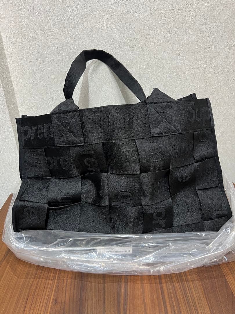 Supreme Woven Large Tote Black 新品 正規品 - メルカリ